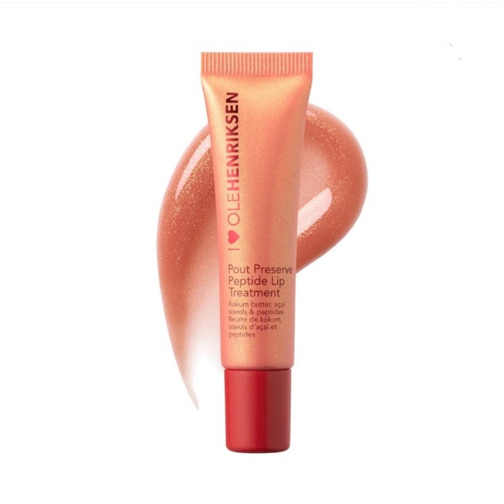 OleHendriksen Glimmer Pout Preserve Hydrating Peptide Lip Treatment Strawberry